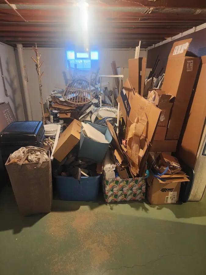 Roll-off dumpster container at job site for Construction Dumpster Rental in New Sewickley